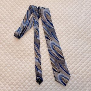 J Garcia Clockworks Collection fifty-Two Silk Tie very good preowned condition
